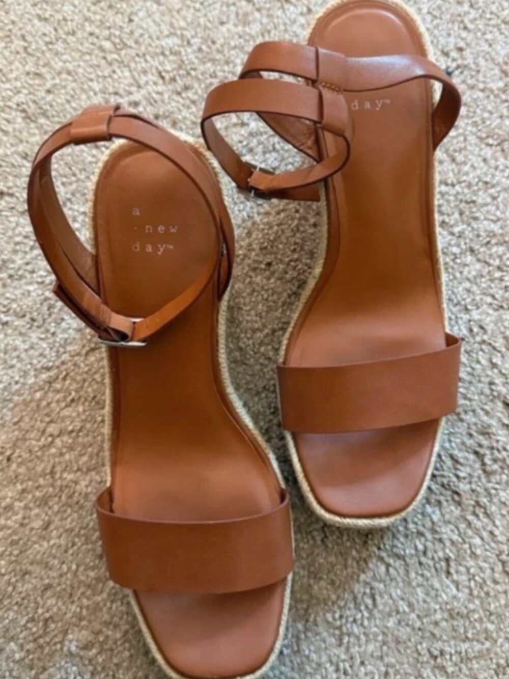 Brown Wedge Heel